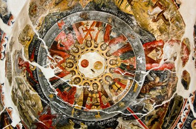 Soffitto della Chiesa di Santa Maria, Leusa, Albania da Unbekannt