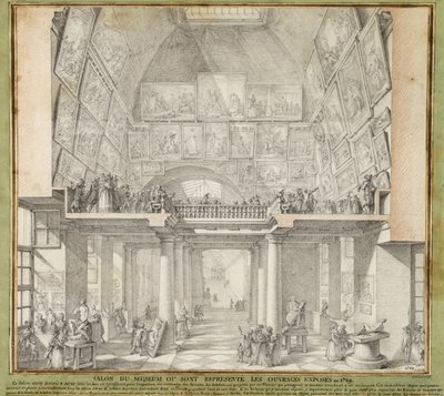 Charles de Wailly - Salone di Parigi, 1789 lpdp 82552-1 da Unbekannter Künstler