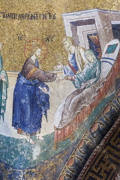 Cristo guarisce la suocera di Pietro da Unbekannter Künstler