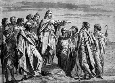 Cristo manda gli apostoli - Bibbia da Unbekannter Künstler