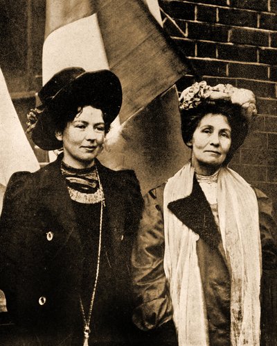 Christabel ed Emmeline Pankhurst (foto) da Unbekannter Künstler