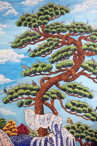 Pagoda buddista Chua Buu Dai Son. Albero. Danang, Vietnam da Unbekannt