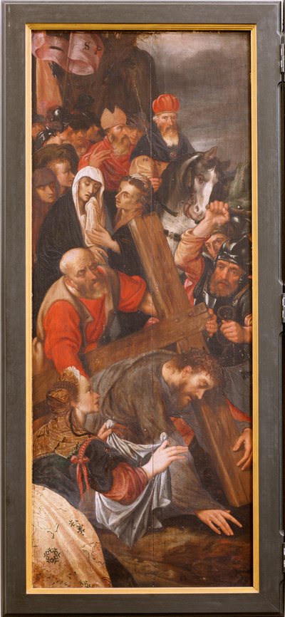 Chiesa (Eglise Saint-Martin). Interno. Trittico. La Crocifissione da Unbekannter Künstler