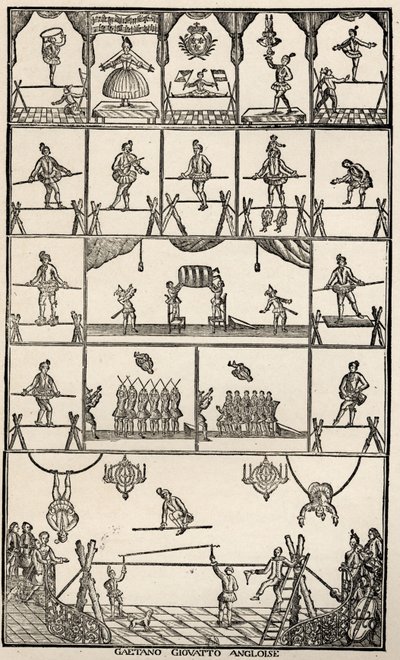 Circo e numero di equilibrio da Unbekannter Künstler