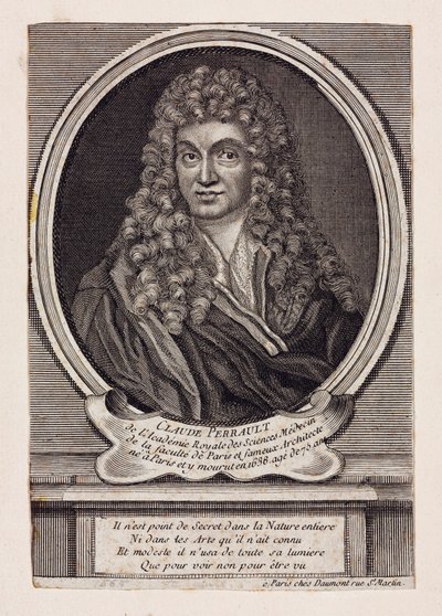 Claude Perrault, architetto, scienziato e medico francese, c 1660 da Unbekannt