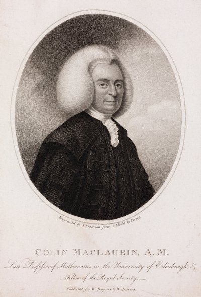 Colin MacLaurin, matematico e fisico scozzese, c.1740s da Unbekannt
