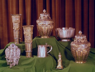 Collezione di pezzi in argento e argento dorato, pre XVII secolo da Unbekannt