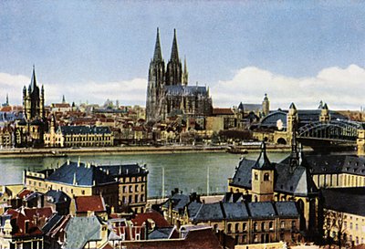 Colonia: cattedrale e città da Unbekannter Künstler
