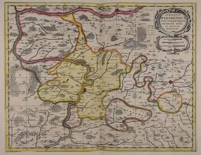 Comitatus Wertheimici finitimarumque regionum noua et exacta descriptio da Unbekannter Künstler