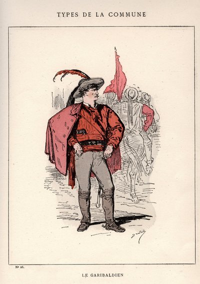 Comune di Parigi: costume di Le Garibaldien in Les Communeux da Unbekannt