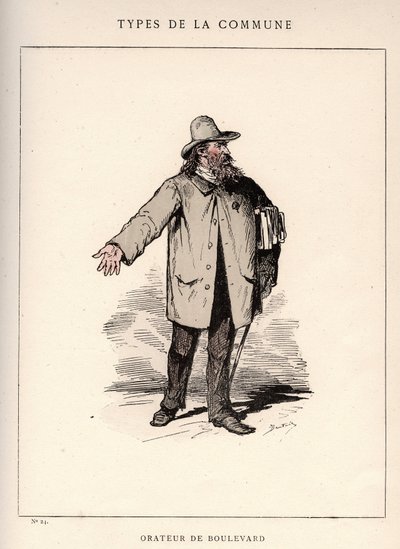 Commune de Paris: costume di ORANER DE Boulevard (24) in "Les Communeux" da Unbekannt