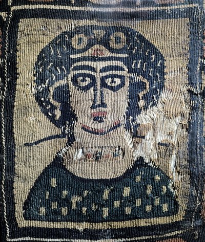 Tessuto copto con ritratto di una donna da Leopold Blonder