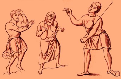 Costumi di schiavi o servi, VI - XII secolo da Unbekannter Künstler