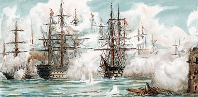 Guerra di Crimea - Bombardamento di Sebastopoli da Unbekannter Künstler
