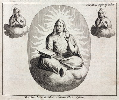 Dalai Lama il Dio Immortale, c 1700 da Unbekannt