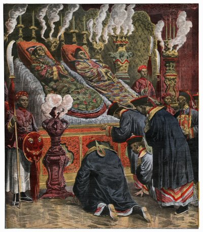 Morte di Cixi e Guangxu da Unbekannter Künstler