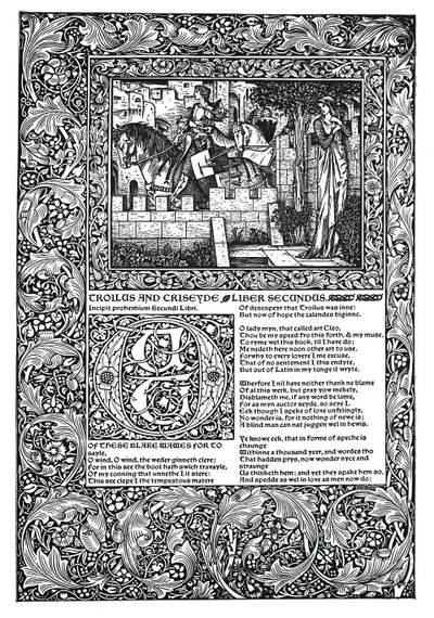 Poesia decorativa di Geoffrey Chaucer da Unbekannt
