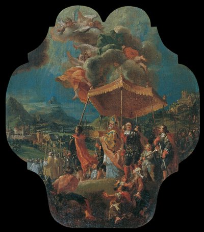 La traslazione del Santissimo da Säben a Bressanone (970 d.C.) da Unbekannter Künstler