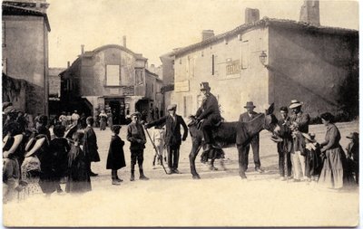 Torre degli asini intorno al 1900, Carcassonne (cartolina) da Unbekannter Künstler