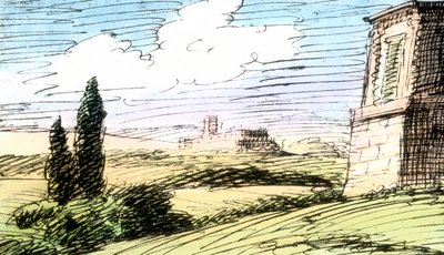 Disegno di Goethe da Unbekannter Künstler