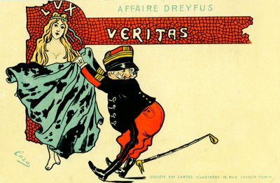 Affare Dreyfus - vignetta da Unbekannter Künstler