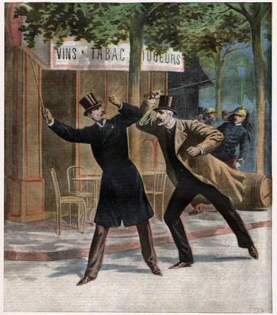 Affare Dreyfus. Lotta tra il comandante Eszterhazy e la signora Picquart da Leopold Blonder