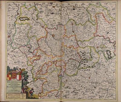Ducatus Brunsuicensis episcopatus Hildesiensis principatus Halberstadiensis tabula da Unbekannter Künstler