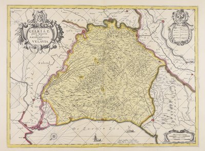 Ducatus Gelriae pars quarta quae est Arnhemiensis siue Velavia da Unbekannter Künstler