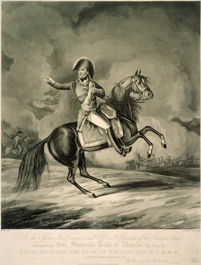 Duca di Wellington alla Battaglia di Waterloo da Unbekannter Künstler