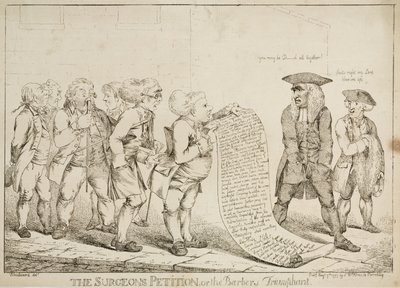 La petizione dei chirurghi o i barbieri trionfanti, 7 agosto 1797 da Unbekannt