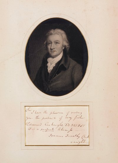 Edmund (Edmond) Cartwright, pioniere britannico dei tessuti, fine XVIII-inizio XIX secolo da Unbekannt