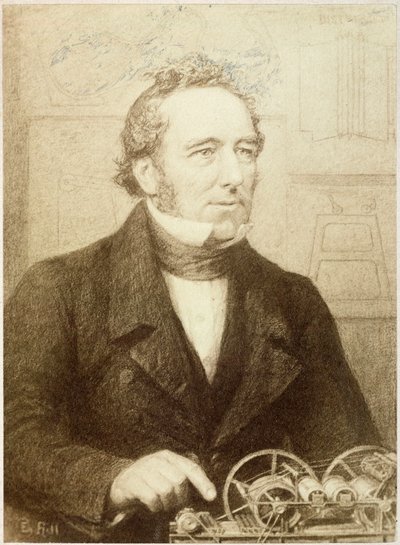 Edward Cowper, inventore britannico, c 1830 da Unbekannt
