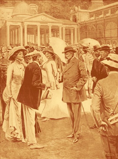 Edoardo VII alle sorgenti di Marienbad da Unbekannter Künstler