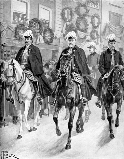 Edoardo VII nel corteo funebre della regina Vittoria da Unbekannter Künstler