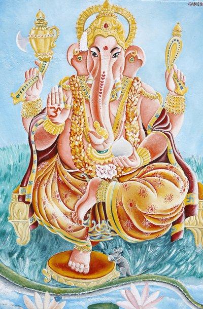 Dio indù con testa di elefante Ganesh, Kathmandu, Nepal da Unbekannt
