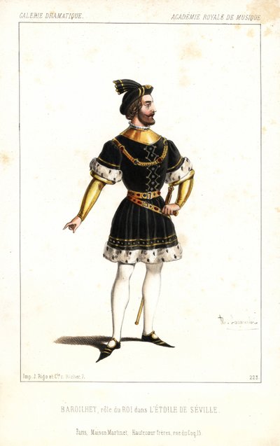 Paul-Bernard Barroilhet come il Re in L