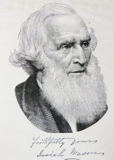 Incisione di Josiah Mason da Unbekannter Künstler