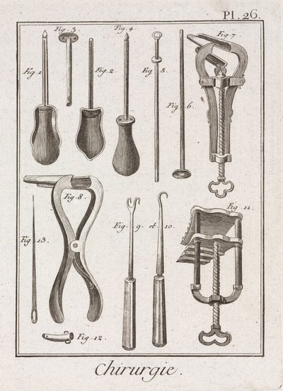 Morsetti chirurgici e altri strumenti dell
