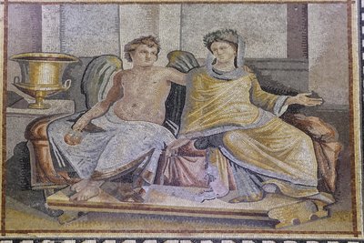 Eros e Psiche, mosaico da Zeugma, Museo del Mosaico di Zeugma, Gaziantep, Regione dell