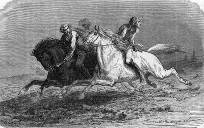 Fuga di Federico di Trenck dalla fortezza di Glatz in Polonia (1746) da Unbekannter Künstler