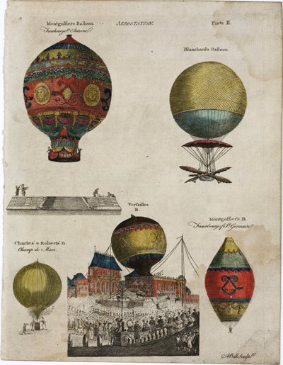 Esempi di mongolfiere usate in ascensioni famose da Unbekannt