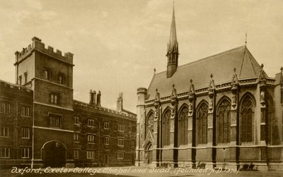 Exeter College, Oxford da Unbekannter Künstler