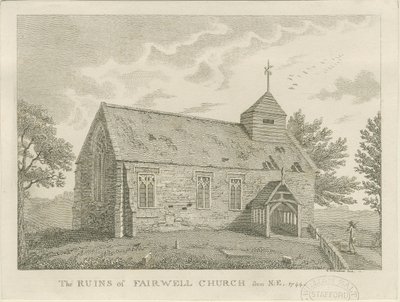 Chiesa di Farewell: incisione, 1744 da Unbekannt