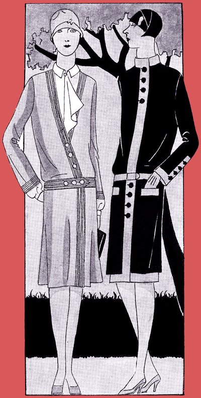 Moda: abiti nella primavera del 1928 da Unbekannter Künstler
