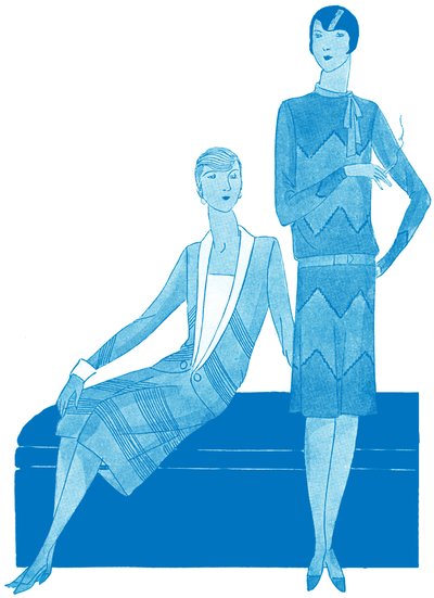 Moda: abiti nella primavera del 1928 da Unbekannter Künstler