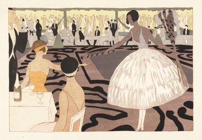 Festa da ballo alla moda nel giardino di Paul Poiret da Unbekannter Künstler