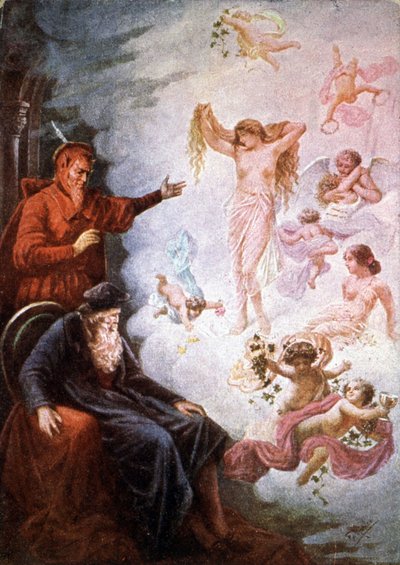 Faust e Mefistofele, inizio XX secolo da Unbekannter Künstler
