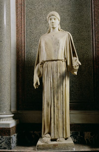 Figura femminile con peplo, Greca da Unbekannt
