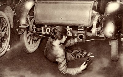 Meccanico donna durante la Prima Guerra Mondiale da Unbekannter Künstler