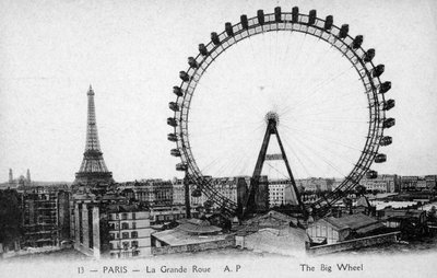 Ruota panoramica, Parigi - Esposizione Universale del 1900 da Unbekannter Künstler